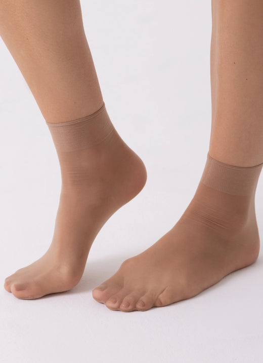 5 PACK: Ponožky z odolnejšej priadze | nadotek STOPY | 12 DEN béžová