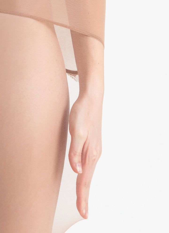 Pančuchy s vysokým pásom | nadotec ELEGANCE | 30 DEN béžová